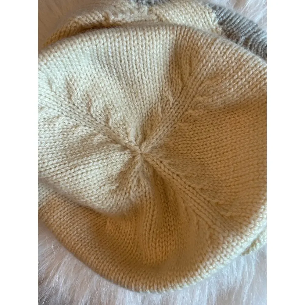 CHANEL Logo Cashmere Hat Beanie